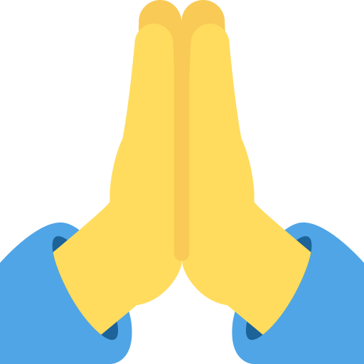 Folded Hands as drawn by Twitter / X in 2026 01 09 Update