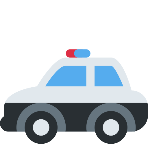 police car as rendered by Twitter / X