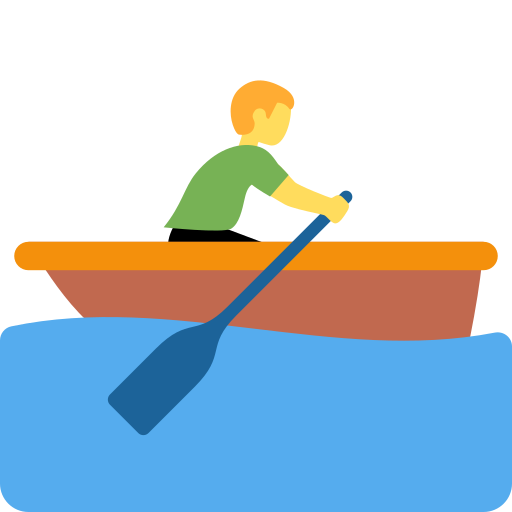 man rowing boat as rendered by Twitter / X