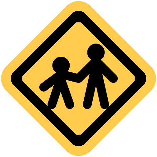 children crossing as rendered by Twitter / X