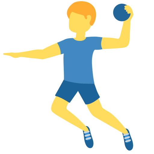 man playing handball as rendered by Twitter / X