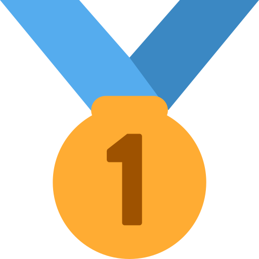 1st place medal as rendered by Twitter / X