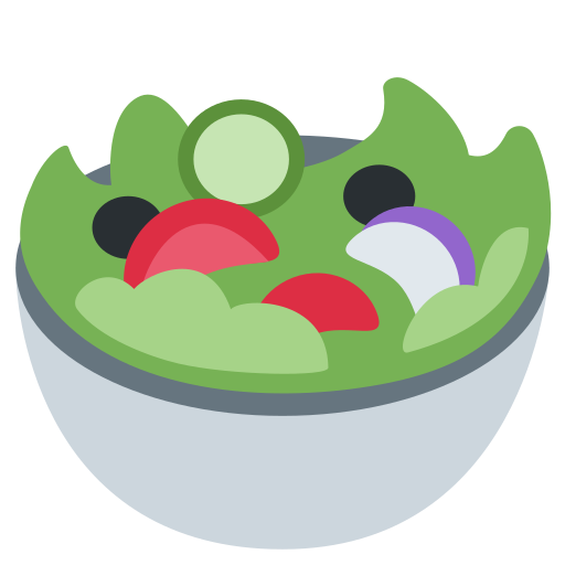 green salad as rendered by Twitter / X