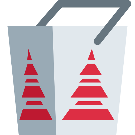 takeout box as rendered by Twitter / X