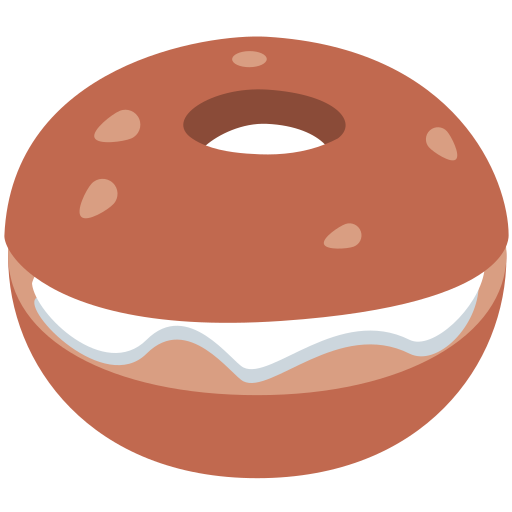 bagel as rendered by Twitter / X