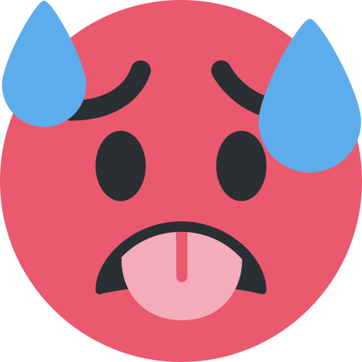 faccina accaldata as rendered by Twitter / X