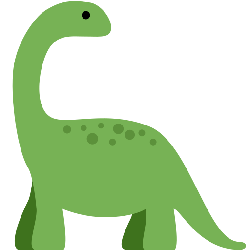 sauropod as rendered by Twitter / X
