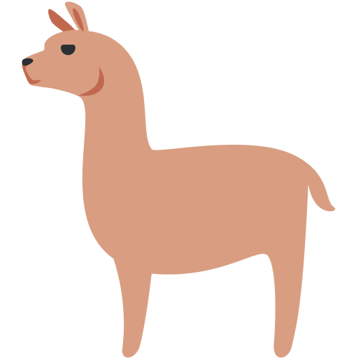 llama as rendered by Twitter / X
