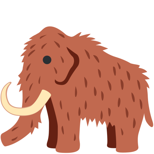 mammoth as rendered by Twitter / X