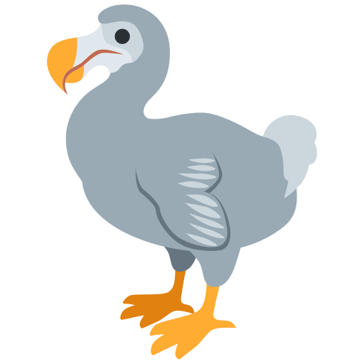 dodo as rendered by Twitter / X