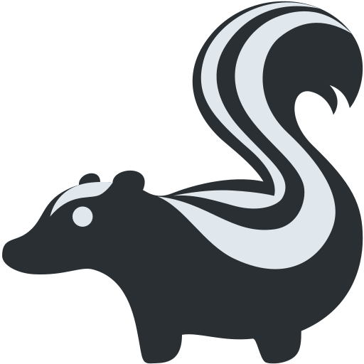skunk as rendered by Twitter / X