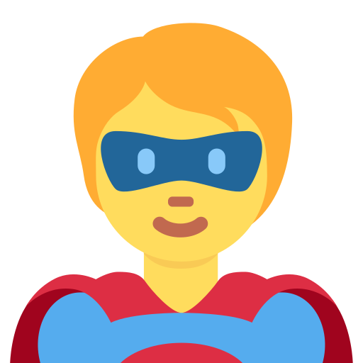 superhero as rendered by Twitter / X