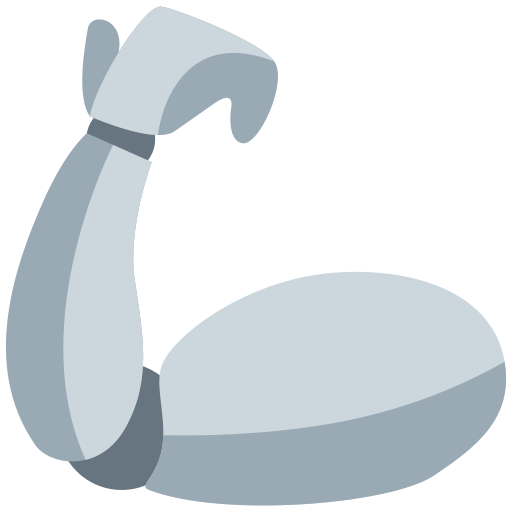 mechanical arm as rendered by Twitter / X