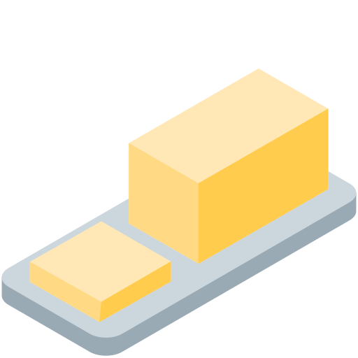 butter as rendered by Twitter / X