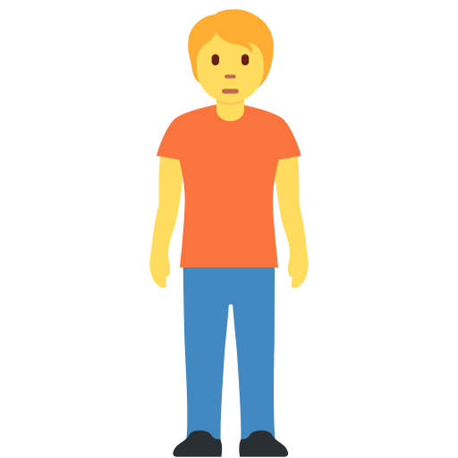 person standing as rendered by Twitter / X