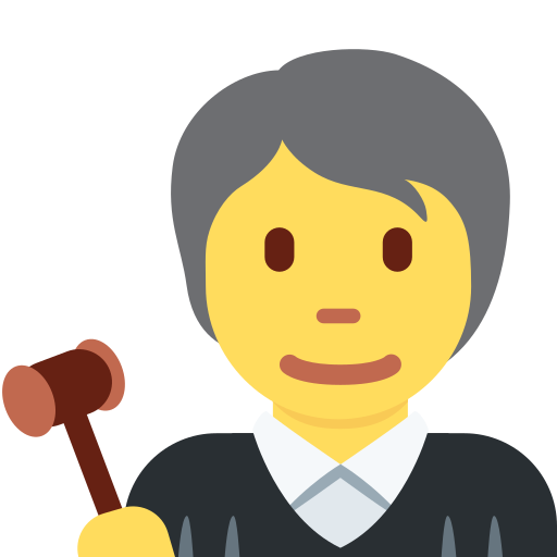 judge as rendered by Twitter / X