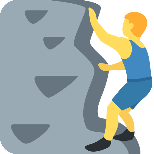 man climbing as rendered by Twitter / X