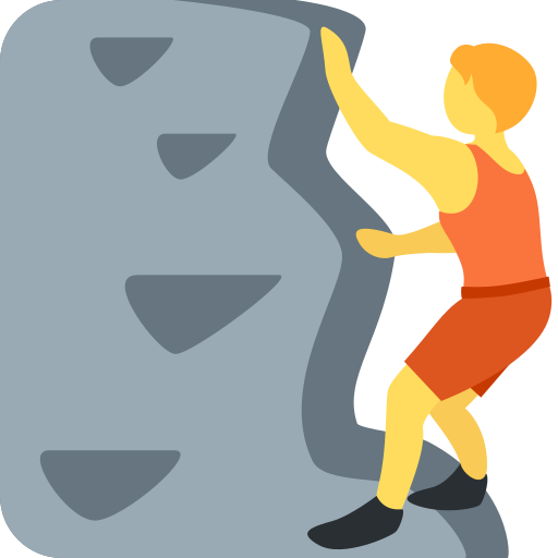 person climbing as rendered by Twitter / X