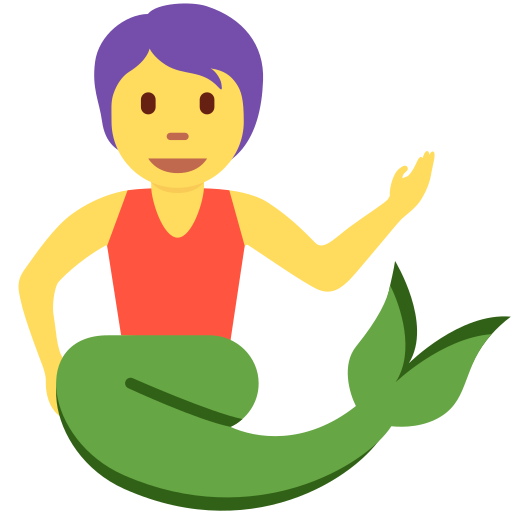 merperson as rendered by Twitter / X