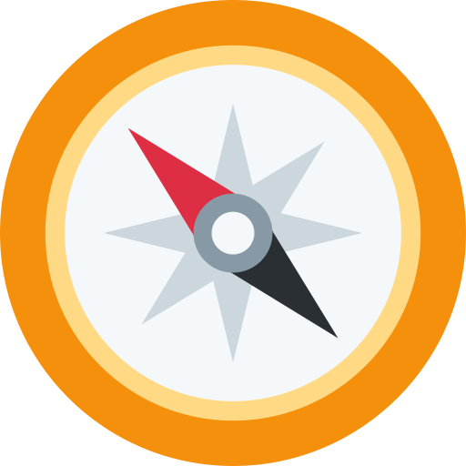 compass as rendered by Twitter / X
