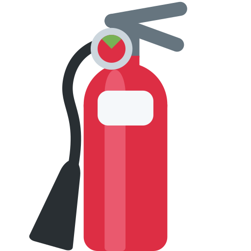 fire extinguisher as rendered by Twitter / X