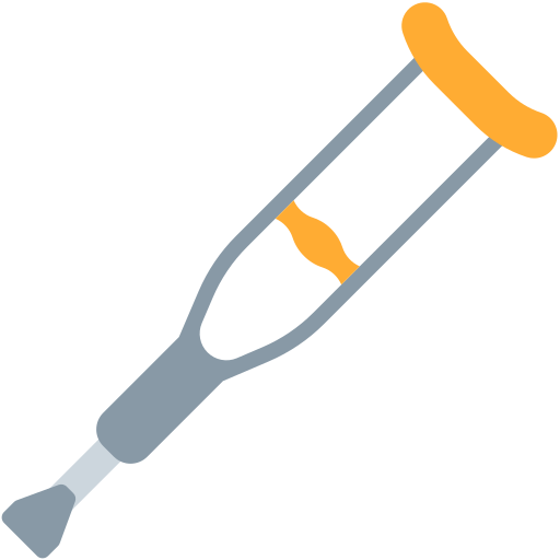 crutch as rendered by Twitter / X