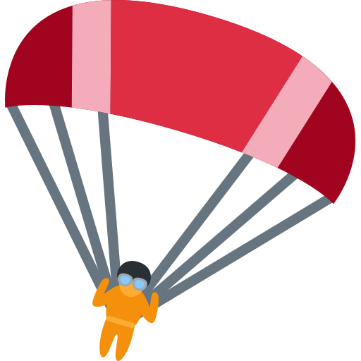 parachute as rendered by Twitter / X