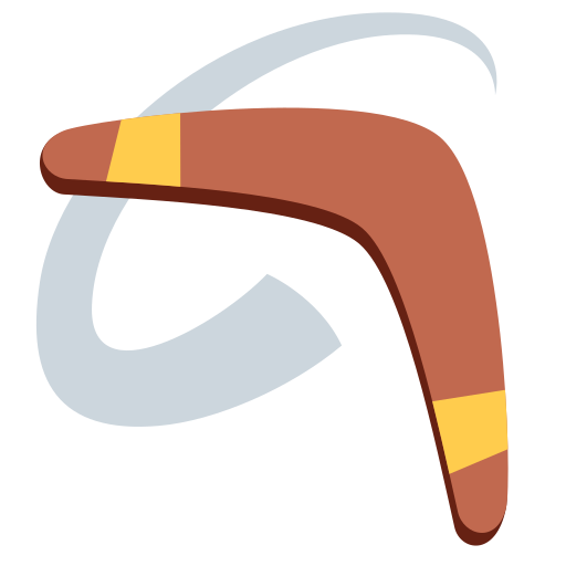 boomerang as rendered by Twitter / X