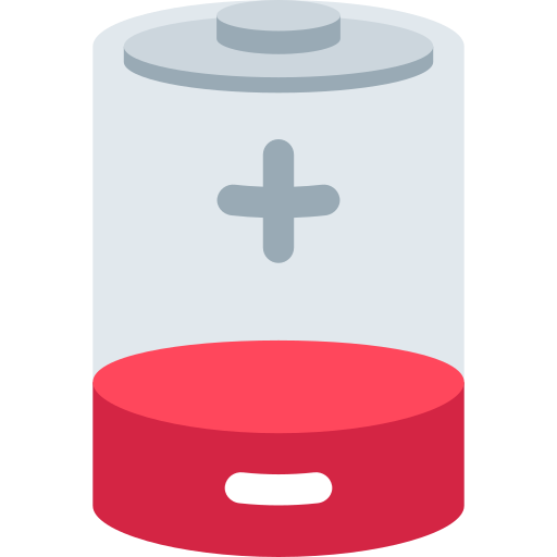 low battery as rendered by Twitter / X