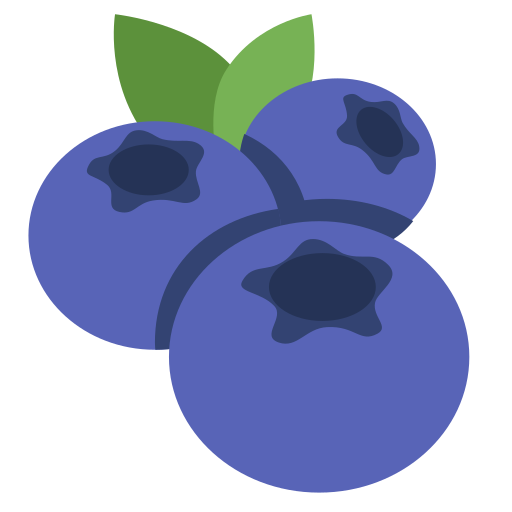 blueberries as rendered by Twitter / X