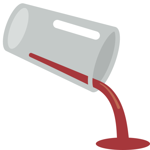 pouring liquid as rendered by Twitter / X