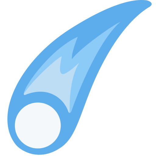 comet as rendered by Twitter / X