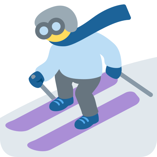 Skier as drawn by Twitter / X in 2026 01 09 Update