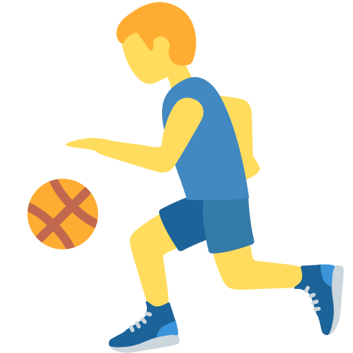man bouncing ball as rendered by Twitter / X