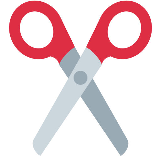 scissors as rendered by Twitter / X