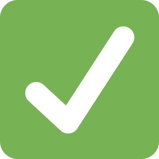 check mark button as rendered by Twitter / X