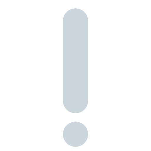 white exclamation mark as rendered by Twitter / X