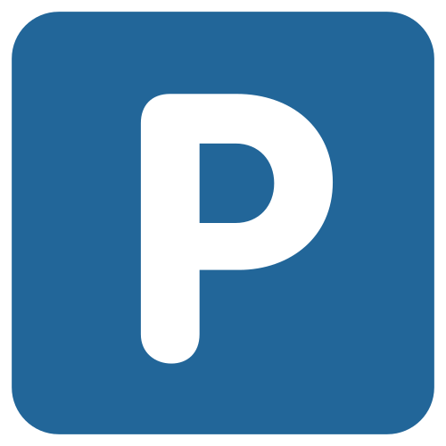P Button as drawn by Twitter / X in Twemoji 1.0
