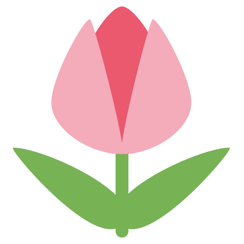 Tulipano as drawn by Twitter / X in Twemoji 1.0