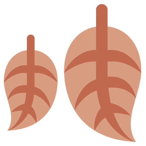 Hojas Caídas as drawn by Twitter / X in Twemoji 1.0