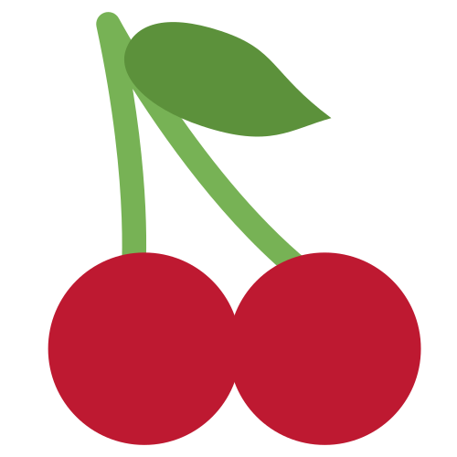 Ciliegie as drawn by Twitter / X in Twemoji 1.0