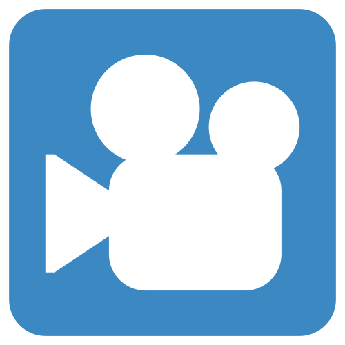 Cinema as drawn by Twitter / X in Twemoji 1.0