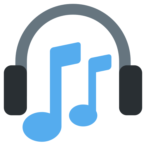 Headphone as drawn by Twitter / X in Twemoji 1.0