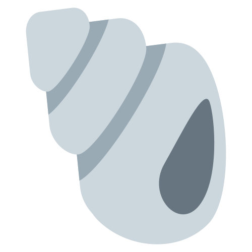 Schneckenhaus as drawn by Twitter / X in Twemoji 1.0
