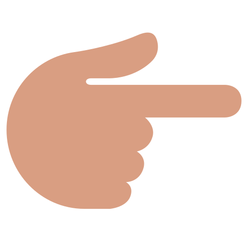 Backhand Index Pointing Right, the previous design