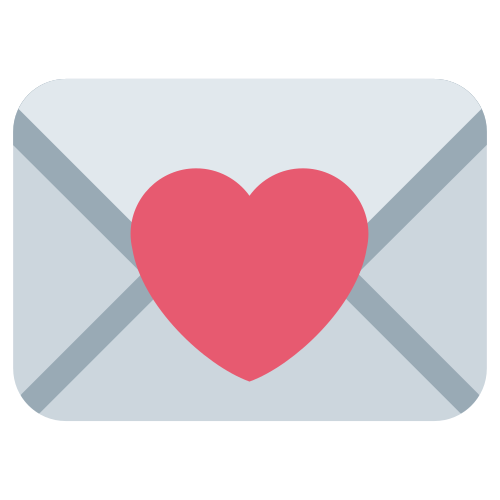 Love Letter as drawn by Twitter / X in Twemoji 1.0