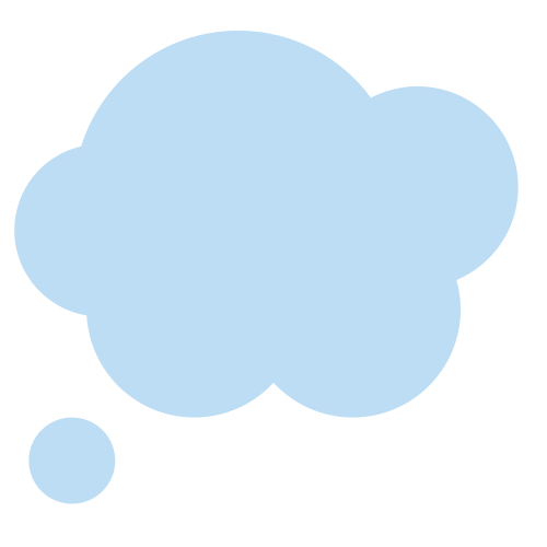 Thought Balloon as drawn by Twitter / X in Twemoji 1.0