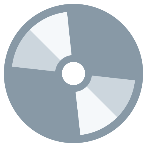 Optical Disk as drawn by Twitter / X in Twemoji 1.0