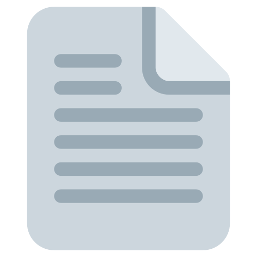 Page Facing up as drawn by Twitter / X in Twemoji 1.0