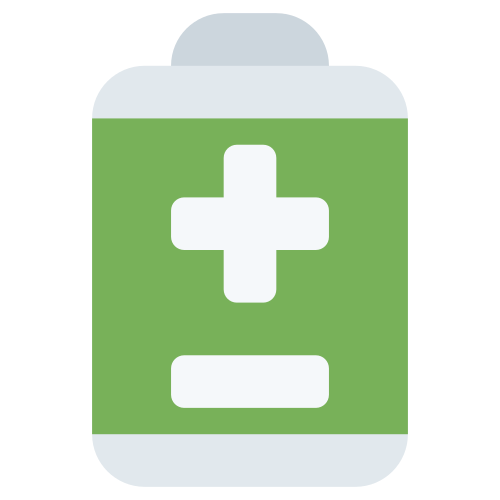 Battery as drawn by Twitter / X in Twemoji 1.0